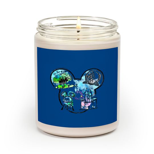 Disney Watercolor Scented Candles, Disney Animal Kingdom Scented Candles, Disney Epcot Scented Candles, Disney Castle Scented Candles, Hollywood Studios Scented Candles, Disneyland Scented Candles