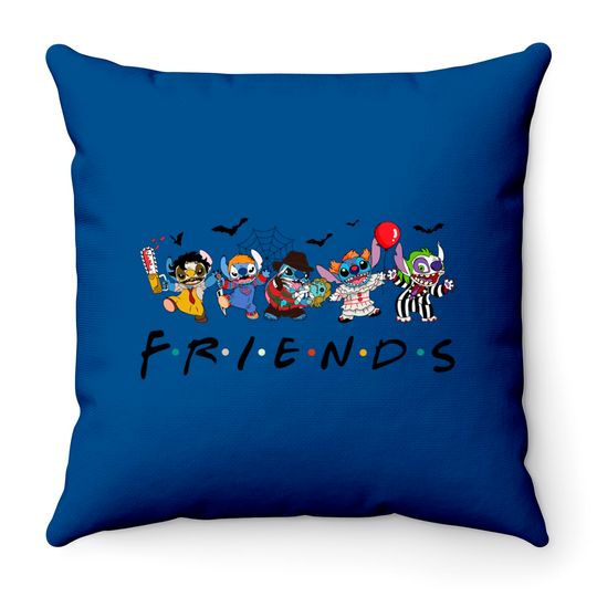 Friends Stitch Halloween Throw Pillows, Disney Stitch Sweatshirt