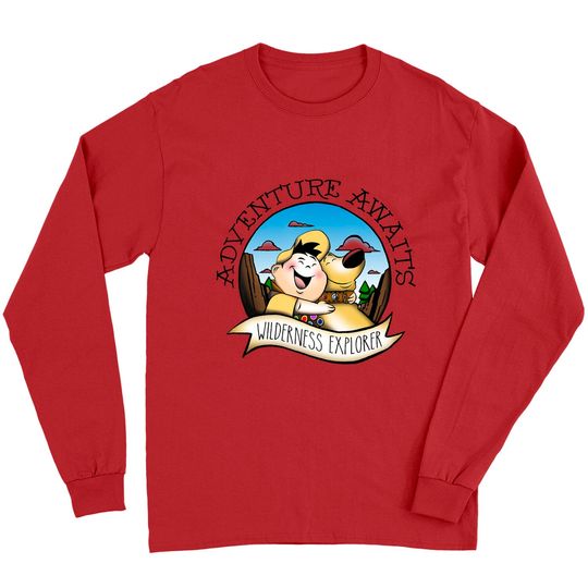 Disney Up Russell Dug Vintage Hug Long Sleeves, Disney Characters Long Sleeves, Matching Long Sleeves, Disney World Long Sleeves, Disneyland Long Sleeves