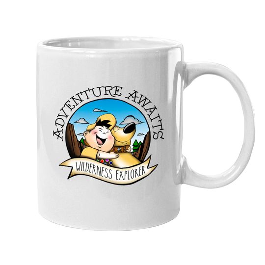 Disney Up Russell Dug Vintage Hug Mugs, Disney Characters Mugs, Matching Mugs, Disney World Mugs, Disneyland Mugs