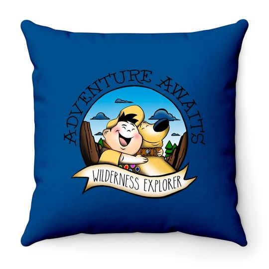 Disney Up Russell Dug Vintage Hug Throw Pillows, Disney Characters Throw Pillows, Matching Throw Pillows, Disney World Throw Pillows, Disneyland Throw Pillows