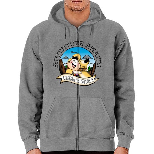 Disney Up Russell Dug Vintage Hug Zip Hoodies, Disney Characters Zip Hoodies, Matching Zip Hoodies, Disney World Zip Hoodies, Disneyland Zip Hoodies