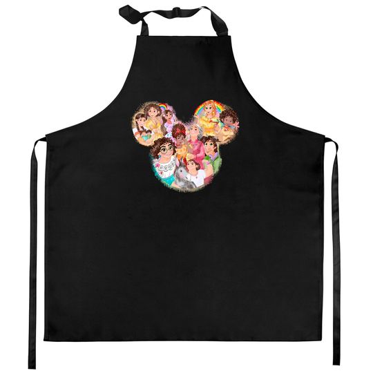 Disney Encanto Watercolor Kitchen Aprons