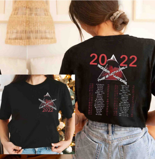 Roger Waters This Is Not a Drill 2022 Concert Double Sided Long Sleeves