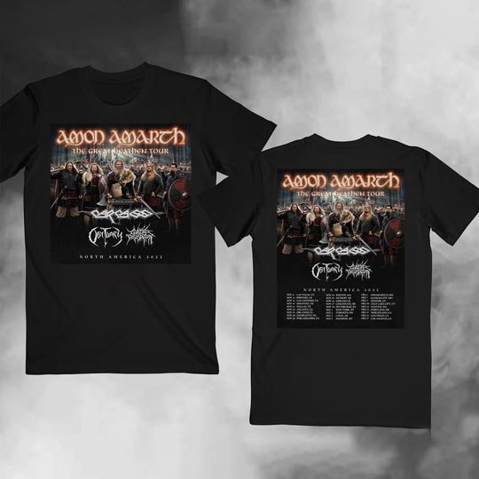 Amon Amarth The Great Heathen America 2022 Tour T-Shirt