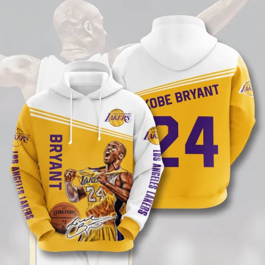 Kobe Bryant 24 3D Hoodie, Kobe Bryant Vintage 90s Shirt