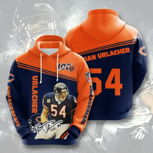 Chicago Bears 3D Hoodie, Football team shirt
