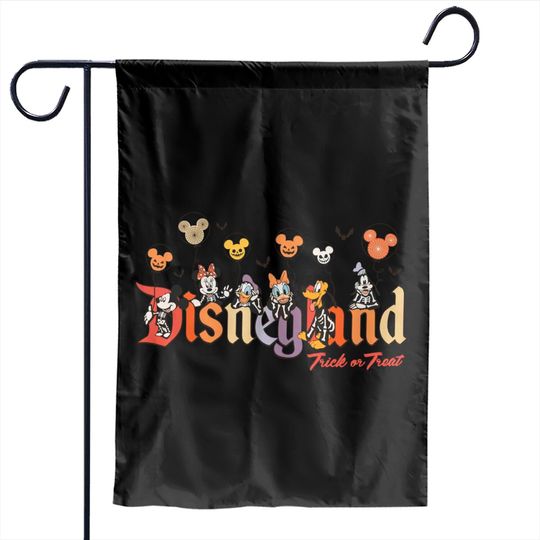 Vintage Disneyland Halloween Garden Flags, Disney Halloween Garden Flags