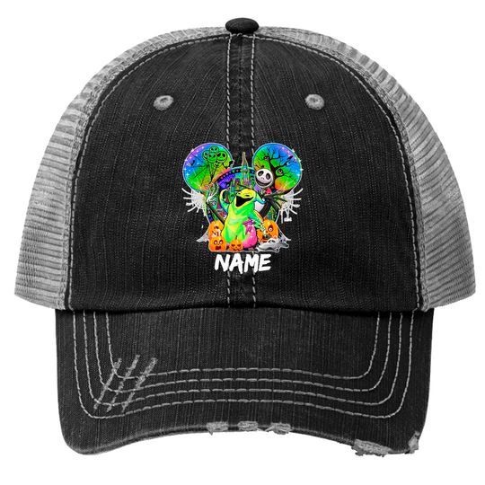 Disney Oogie Boogie Bash 2022 Trucker Hats, Disney Halloween party Trucker Hats
