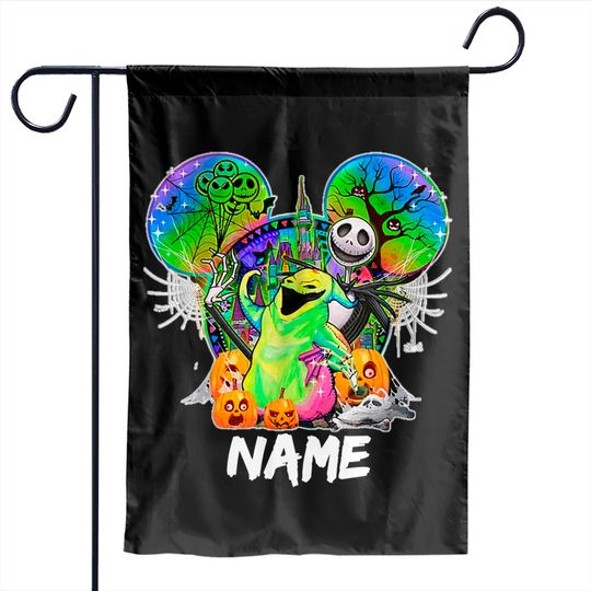 Disney Oogie Boogie Bash 2022 Garden Flags, Disney Halloween party Garden Flags