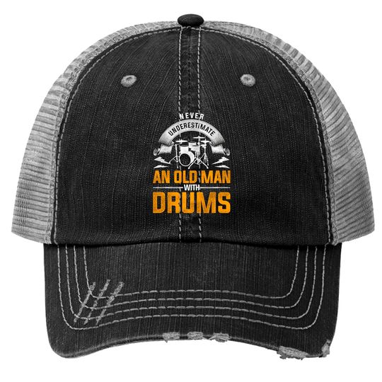 Drummer Musician Drums - Drums - Trucker Hats