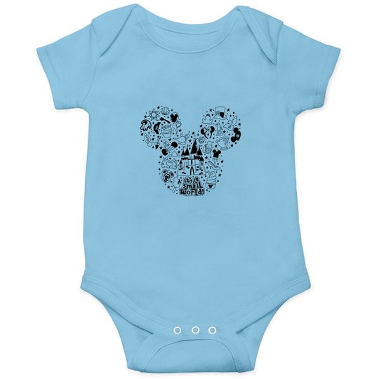 Mickey doodle Onesies, Disney Onesies for women, Disneyworld Onesies, vacation Onesies, unisex fit, its a small world design