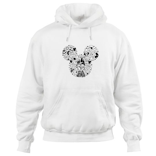 Mickey doodle Hoodies, Disney Hoodies for women, Disneyworld Hoodies, vacation Hoodies, unisex fit, its a small world design