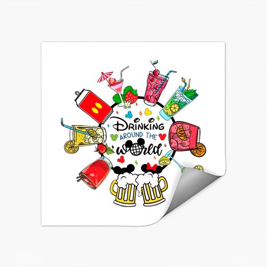Disney Drinking Around the World Stickers
