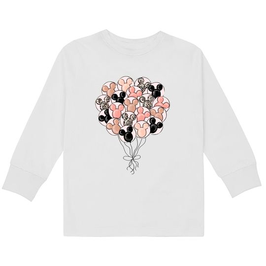 Disney Mickey balloon Kids Long Sleeve T-Shirts, Animal Kingdom shirt, Disney trip shirts, WDW Disneyland tee shirts,