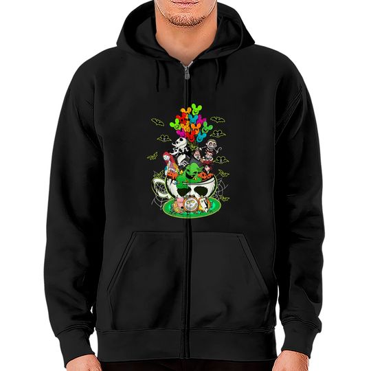 Disney Halloween Zip Hoodies, Nightmare Before Christmas Zip Hoodies