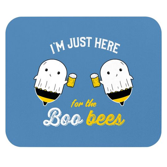I'm just Here for the Boo Bees Halloween Costume Ghost Pullover Mouse Pads
