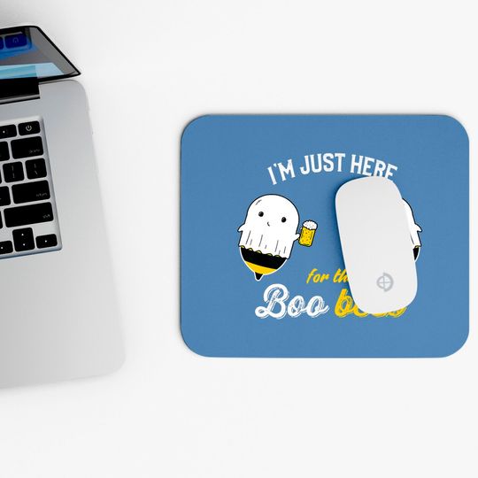 I'm just Here for the Boo Bees Halloween Costume Ghost Pullover Mouse Pads