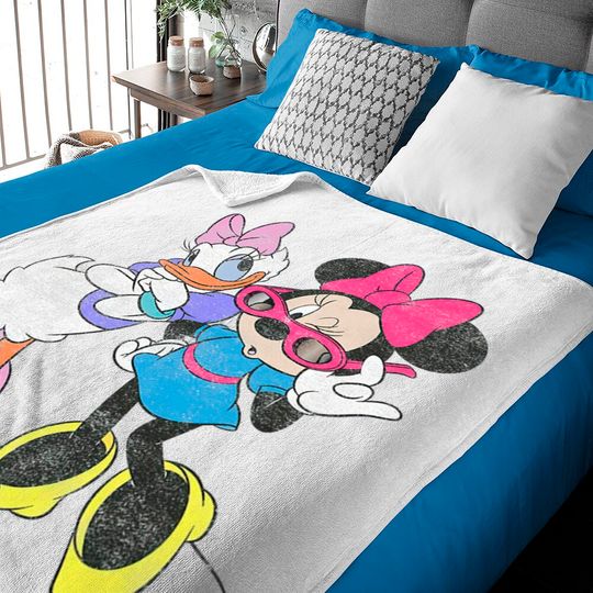 Disney Mickey And Friends Daisy and Minnie Fashion Shirt, Daisy & Minnie TShirt, Disney Family Trip Unisex Baby Blankets