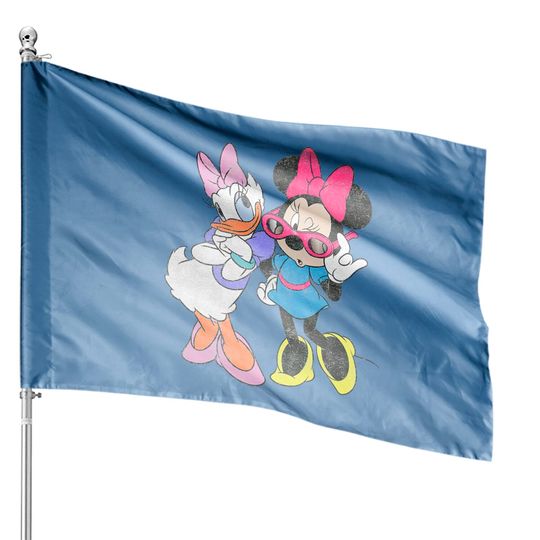 Disney Mickey And Friends Daisy and Minnie Fashion Shirt, Daisy & Minnie TShirt, Disney Family Trip Unisex House Flags