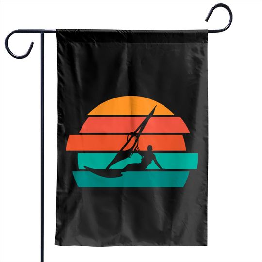 Windsurfing Vintage | Retro Wind Surfing Garden Flags