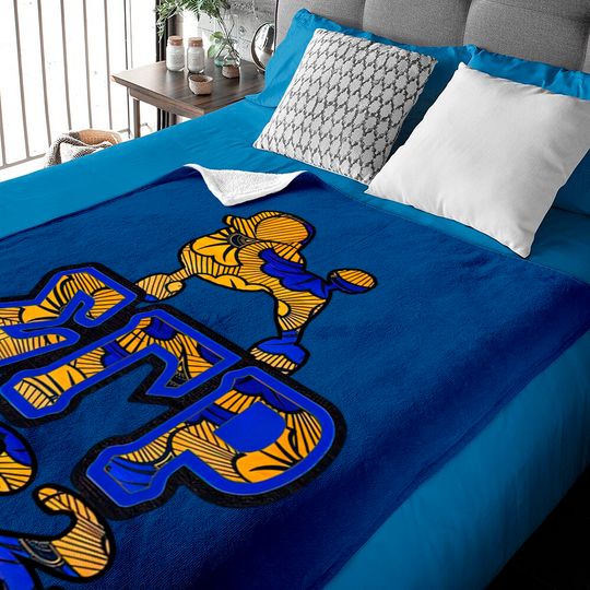 Sigma Gamma Rho African Print with Poodle and 1922 - Sigma Gamma Rho Gifts - Baby Blankets