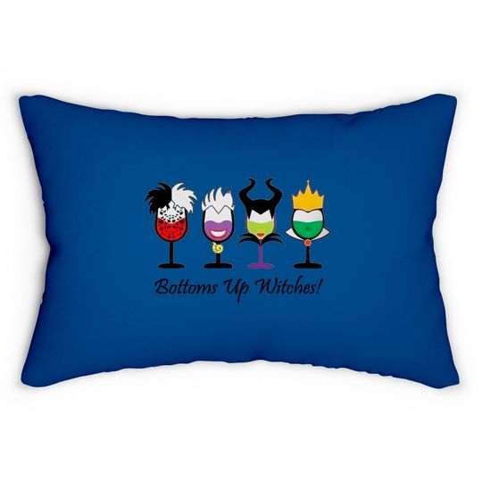 Bottoms Up Witches - Villain Disney Shirt, Villain Disney Shirt, Villain Shirt, Wicked Disney Shirt, Disney Family Lumbar Pillows, Gift Idea