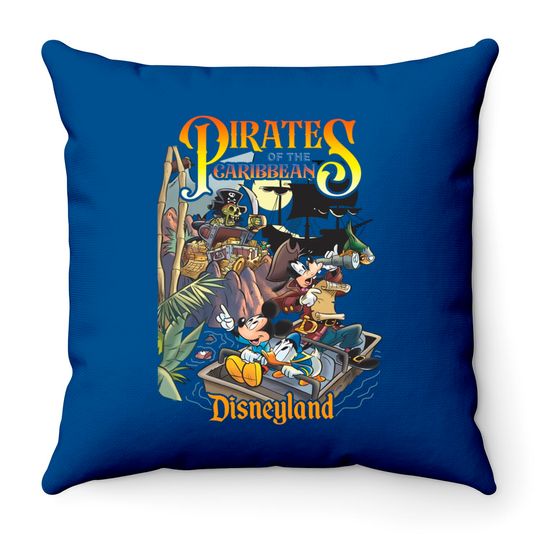 Discover Vintage Pirates Of The Caribbean Throw Pillows, Disney tee