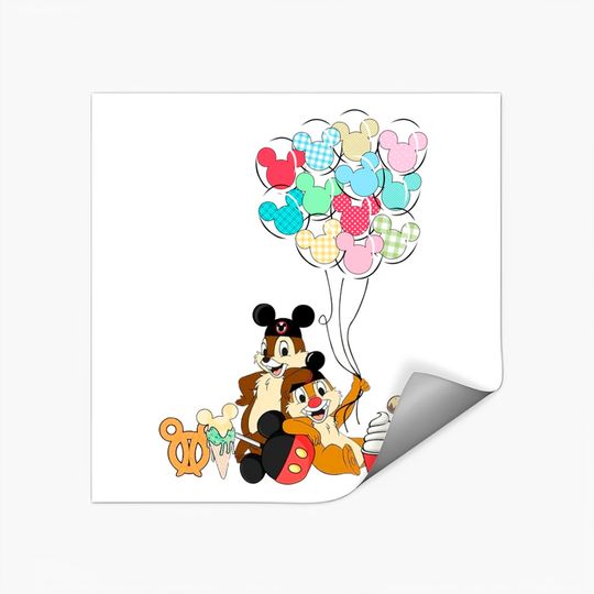 Disney Chip n Dale Stickers, Disney Balloons Stickers, Disney Snacks Stickers, Chip n Dale Snacks Stickers, Chip n Dale Balloons Stickers, Disneyland Stickers