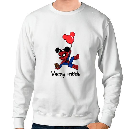 Disney Spider-Man Sweatshirts, Spider-Man Vacay Mode Sweatshirts, Spider-Man Balloon Sweatshirts, Spiderman Avengers Sweatshirts, Gift For Birthday Sweatshirts