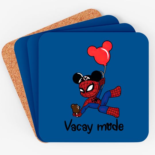 Disney Spider-Man Coasters, Spider-Man Vacay Mode Coasters, Spider-Man Balloon Coasters, Spiderman Avengers Coasters, Gift For Birthday Coasters