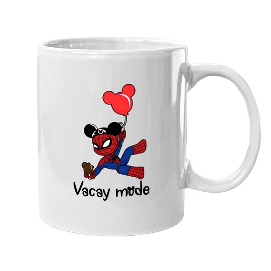 Disney Spider-Man Mugs, Spider-Man Vacay Mode Mugs, Spider-Man Balloon Mugs, Spiderman Avengers Mugs, Gift For Birthday Mugs