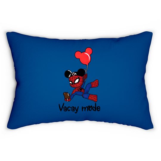 Disney Spider-Man Lumbar Pillows, Spider-Man Vacay Mode Lumbar Pillows, Spider-Man Balloon Lumbar Pillows, Spiderman Avengers Lumbar Pillows, Gift For Birthday Lumbar Pillows