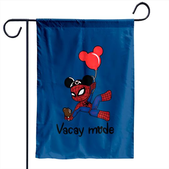Disney Spider-Man Garden Flags, Spider-Man Vacay Mode Garden Flags, Spider-Man Balloon Garden Flags, Spiderman Avengers Garden Flags, Gift For Birthday Garden Flags
