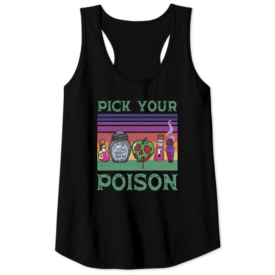 Retro Pick Your Poison Shirt, Funny Disney Villains Tank Tops