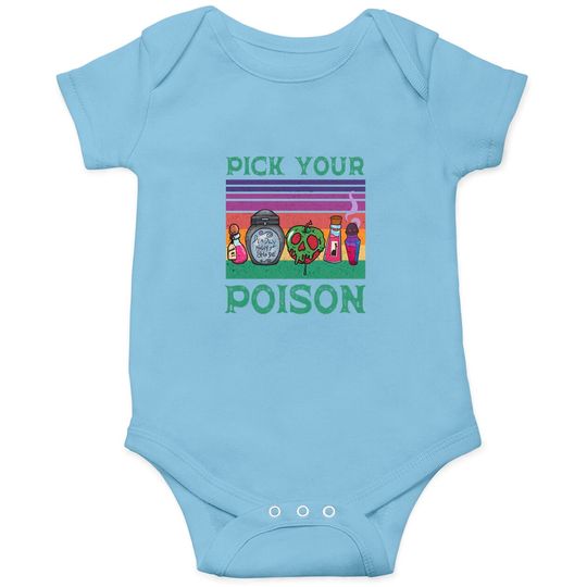 Retro Pick Your Poison Shirt, Funny Disney Villains Onesies