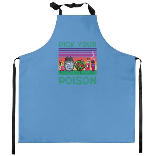 Retro Pick Your Poison Shirt, Funny Disney Villains Kitchen Aprons
