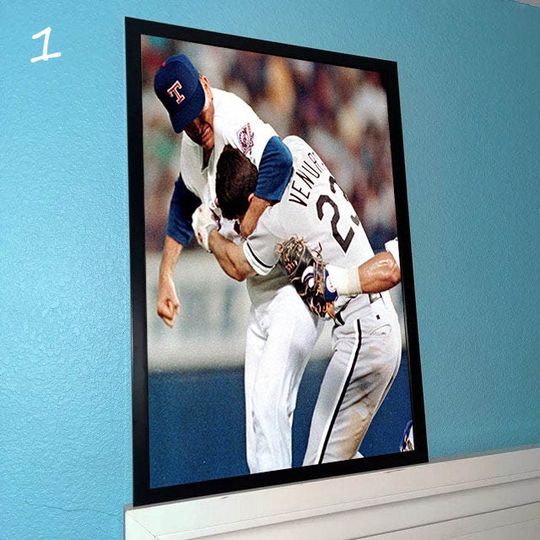 Nolan Ryan Bloody Face Poster, Baseball Legends Poster