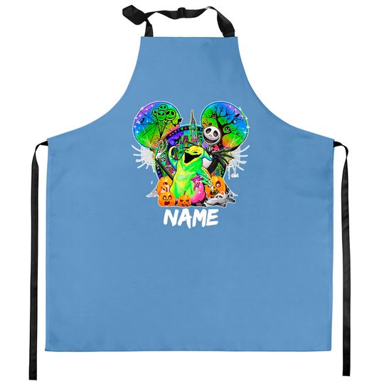Disney Oogie Boogie Bash 2022 Kitchen Aprons, Disney Halloween party Kitchen Aprons