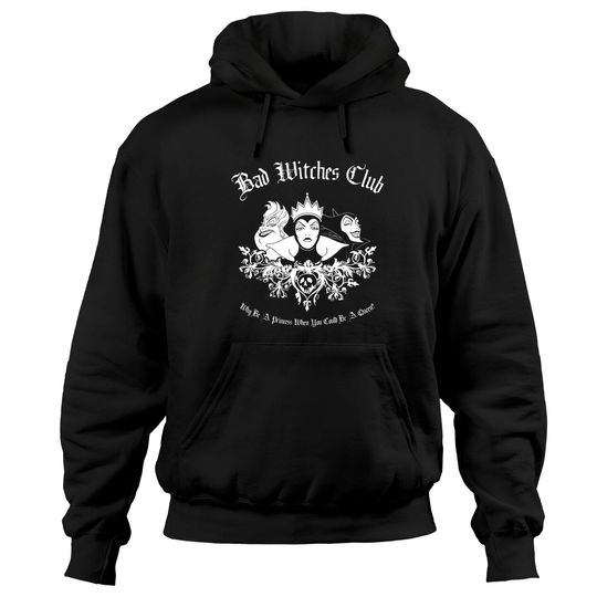 Disney Villains Bad Witches Club Group Shot Graphic Lover Unisex Adult Hoodies
