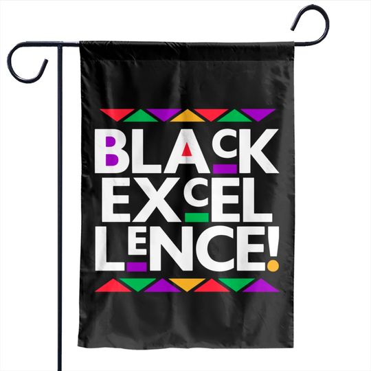 Black Excellence! Black Pride, African American Garden Flags