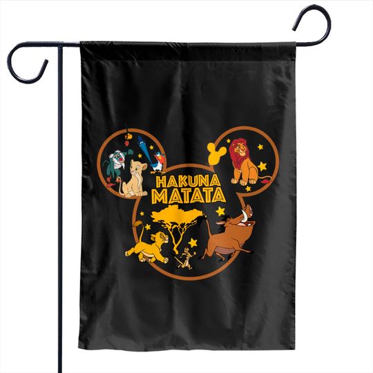Disney Lion King Garden Flags, Disney Hakuna Matata, Animal Kingdom, Mickey Hakuna Matata, Disney Family Garden Flags, Disney Safari, Disneyworld Garden Flags