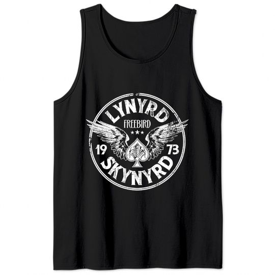 Lynyrd Skynyrd Freebird 1973 Spade Tank Tops