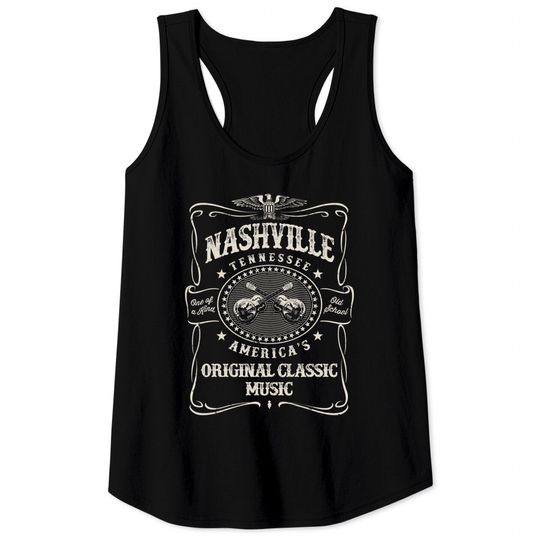 Nashville Music City USA Vintage - Nashville - Tank Tops