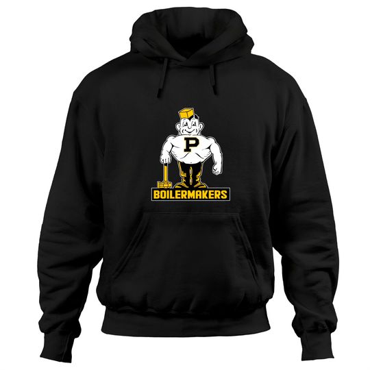 Vintage Boilermaker mascot - Purdue - Hoodies