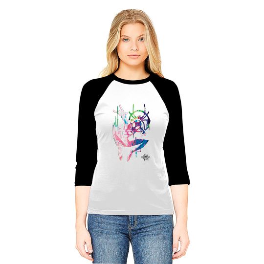 Marvel Spider-Man: Into The Spider-Verse Rainbow Watercolor Baseball Tees