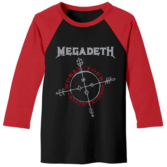 Megadeth Cryptic Writings - Megadeth - Baseball Tees