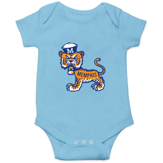 Vintage Standing Angry Tiger - Memphis - Memphis - Onesies