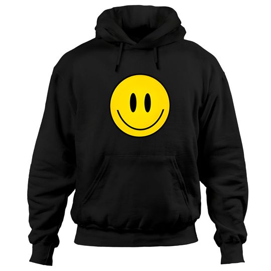 Smile Face Hoodies Retro Happy Vibe Smiley Face Happy Face Graphic Pullove