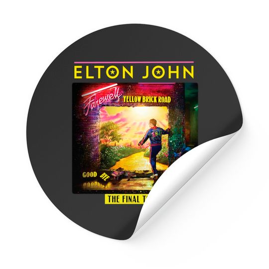 ELTON JOHN Stickers Farewell Tour 2022